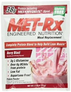 MET-Rx Meal Replacement  Powder, Berry Blast, 2.54 oz Packets,18-Count