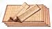Ritzenhoff & Breker 393743 Platzmatten-Set Bamboo 6 teilig, hellbraun