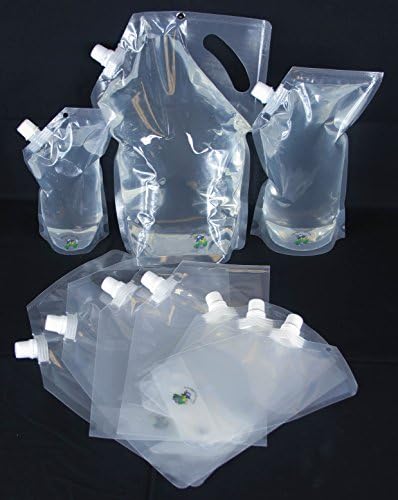 #4490 Smuggs Jugs Combo Kit (3-60oz, 3-20oz, 4-12oz) Perfect for Sneaking Tons of Wine or Liquor on a cruise. Save Tons of Money and Have Lots of Fun While Doing it!! Bring Your Own Rum Runner, Mojitos, Wine, Booze or Water. 100% Guaranteed, Great for In Town Saddlebags, Coolers, Tailgating, and Freezer Safe