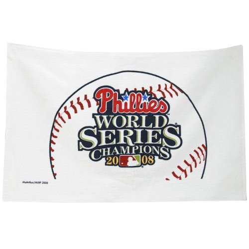 Buy Philadelphia Phillies 2008 World Series Champions Sports Towel by Football Fanatics