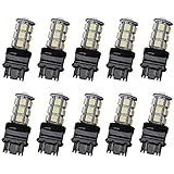 10 X 3157 3156 3057 18 SMD 5050 Reverse Backup Tail Brake Stop Turn Signal White LED Light Bulbs