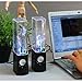 Black Dancing Water Fountain Light Show Sound Speaker (Black)