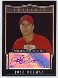 2007 Bowman Sterling Prospects Refractors JO Josh Outman - Philadelhia Phillies (RC - Rookie - Autographed - Baseball Cards)