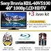 517AtkUqivL. SL75  Sony Bravia KDL 40V5100 40 1080p LCD HDTV + 6ft High Speed HDMI Cable + Screen Cleaning Kit + Sony BDP S360 Blu ray Disc Player