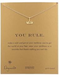 Dogeared Sterling Silver You Rule Reminder Necklace, 18"