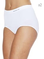 Selene Pack x 2 Braguitas Alta Control (Blanco)