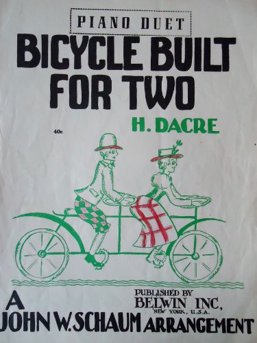 Bicycle Built for Two - Piano Duet (musical score for side-by-side duet play)