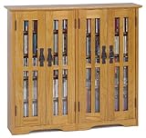 IMAGE OF Wall Mountable Multimedia Storage Cabinet - Oak