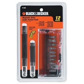 Black & Decker 71-860 12 Piece Screw Driving Kit with 2 Bit Tip Drives and 10 Bit Tip Assortment