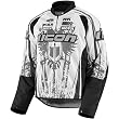 Icon Hooligan 2 Threshold Men's Textile Sports Bike Motorcycle Jacket - White