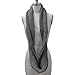 HUE Women's Chunky Knit Infinity Scarf Grey Color
