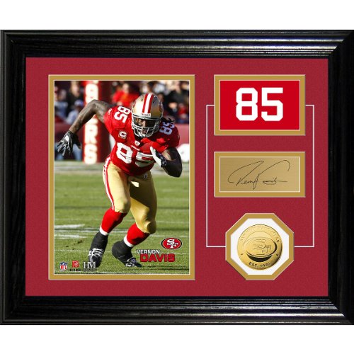 Highland Mint San Francisco 49ers Vernon Davis Player Pride Desk Top Photo Mint