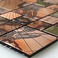 Edelstahl Metall Mosaik Fliesen Columbus...