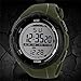 Gosasa Men's Military Style Digital LCD Display Waterproof Sports Wrist Watch - Green