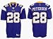 Adrian Peterson Minnesota Vikings #28 Authentic Reebok NFL Football Jersey (Purple)