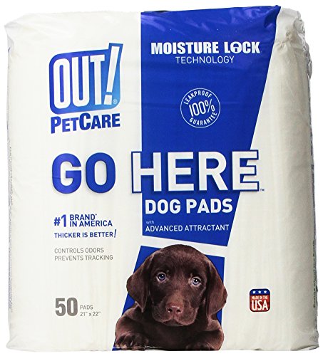OUT! Dog Training Pads with Moisture Lock