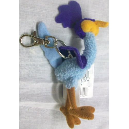 Baby Looney Tunes 4" Road Runner Plush Keychain Key Chain