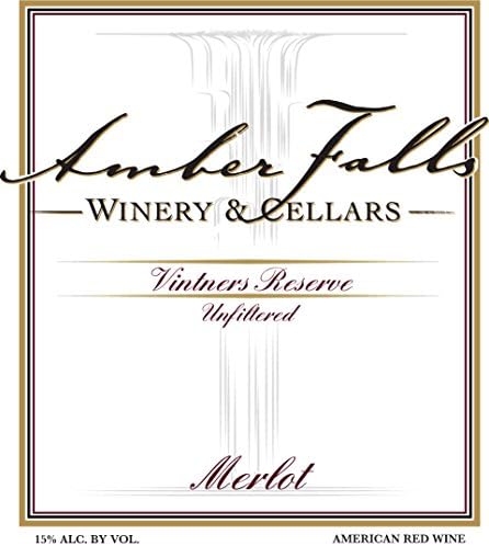 NV Amber Falls Winery Merlot Vitners Reserve (unfiltered) 750 mL