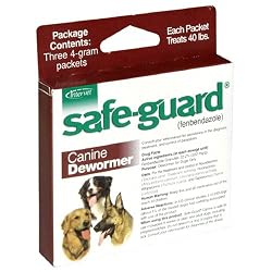 8in1 Safe-Guard Canine Dewormer (3) 4 Gram Pouches for Dogs Only, 6 Weeks and Older