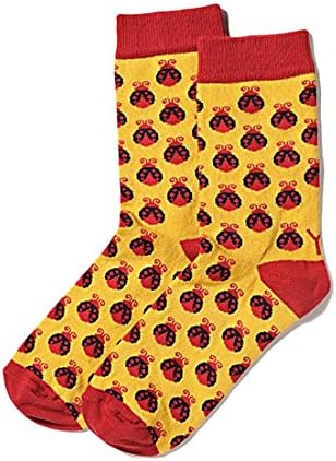 Yo Sox Women's Crew Cut Ladybug Socks