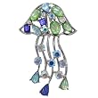 Pugster Silver Tone Jellyfish Brooch
