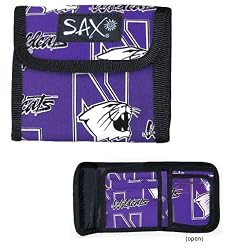 Northwestern Wallet Northwestern Wildcats Velcro Style GIFT IDEA for Him Her Men Man Women Ladies Kids Boys Girls Students Runners Joggers