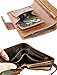 Admetus Men's Soft Genuine Leather Card Holder Coin Purse Bifold Wallet Brown