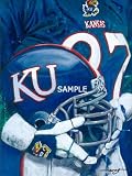 Kansas Jayhawks - "U of K Helmet Series" - Large - Unframed Giclee
