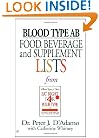Blood Type AB Food, Beverage and Supplemental Lists