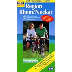 ADFC Regionalkarten, Region Rhein/Neckar: Alle Radtouren f�r Wochenendtour und Tagesausflug! Mit Stra�ennamen zur besseren Orientierung! Offizielle Karte des adfc - Allgemeiner Deutscher Fahrrad-Club