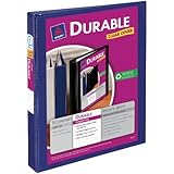 Avery Durable View Binder with 1-Inch Slant Ring, Holds 8.5 x 11-Inch Paper, Blue, 1 Binder (17014)