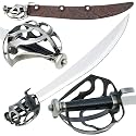 Caribbean Pirates Cutlass Sword Sabre w/ Basket Guard