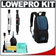 Lowepro Fastpack 100 Backpack Digital SLR Camera Case (Arctic Blue) + Accessory Kit for Canon Rebel T3, T3i, T1i, T2i, EOS 60D, 5D, 7D, Nikon D3000, D3100, D5000, D5100, D7000, D300s, Olympus Evolt E-5, E-30, E-620 & Sony Alpha A560, A580, A33, A35, A55