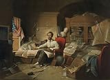 Lincoln Writes the 'Proclamation of Freemdom' - Lithograph of David Gilmour Blythe Painting - 11