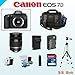 Canon 18MP EOS 7D Bundle - Includes Canon EF-S 18-200mm f/3.5-5.6 IS Lens - 32GB SDHC Memory Card - USB Memory Card Reader - Spare LP-E6 Lithium Battery - Screen Protector - Lens Cleaning Kit - Full Size Tripod - Carrying Case