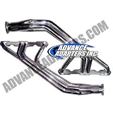 Advance Adapters 717001 Header for Chevy Small Block V8 Engines In Jeep CJ by Advance Adapters