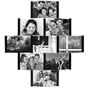 Aero 9-Opening Collage Picture Frame for 4-by-6-Inch Photos, Black