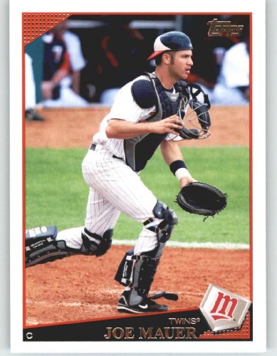 2009 Topps Baseball Card # 340 Joe Mauer - Minnesota Twins - Shipped In Protective Screwdown Display Case!