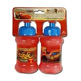 Disney Cars 9oz Pull Up Top Sports Bottle 2-Piece Set