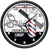 BARBER SHOP Wall Clock hair salon cutter pole gift