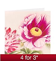 Large Pink Flower Blank Card
