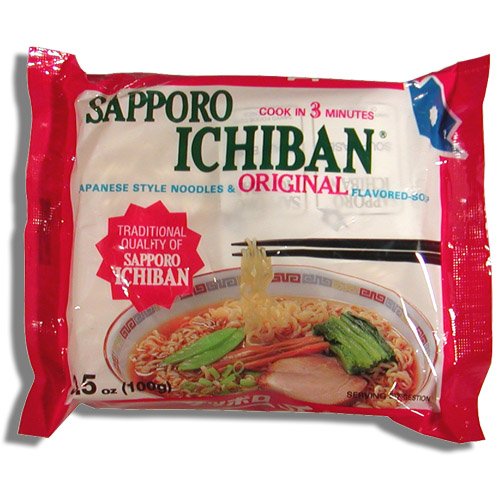 Sapporo Ichiban - Japanese Style Noodles & Original Flavored-Soup 3.5 oz by Sanyo Foods Corp. of America