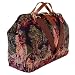 ArtisanStreet's Fox Hunt Tapestry Carpet Bag with Detachable Shoulder Strap, Leather Handles & Fastener. Made to Order Bag Features Riders, Horses & Dogs in Classic Fox Hunt. Use as an Overnight Bag or Even as a Briefcase.