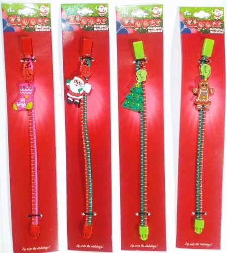 Zipper Bracelet With Charm, Select One by Holiday Bracelet