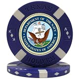 U.S. NAVY on Big Slick Texas Hold'em Poker Chip