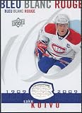 2008/09 Upper Deck Montreal Canadiens Centennial Le Bleu Blanc Rouge Jerseys #LBBRKV Saku Koivu