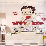 Betty Boop Vinyl Shower Curtain - Film Strip