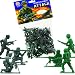 Toys : WWII Plastic Soldier set with 48 Troops! Green American & Gray German 56mm Figures
