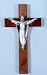 8 INCH WALNUT RISEN CHRIST CRUCIFIX