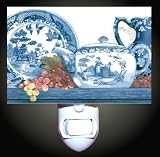 Blue Willow China Decorative Night Light